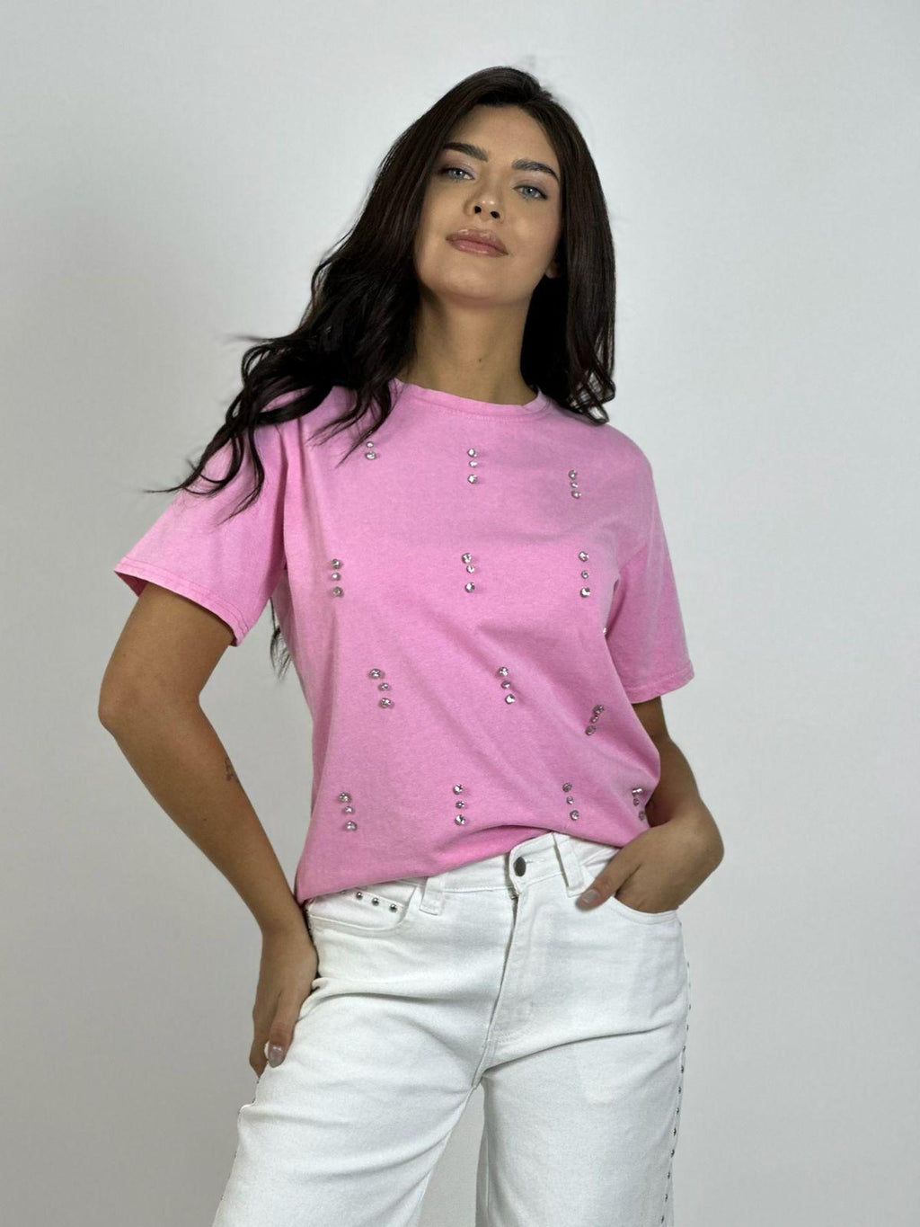 Polera Algodón con Tachas