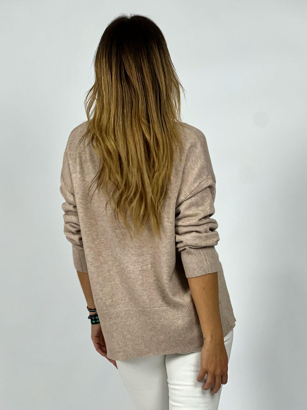 Sweater Lana Botones Dorados