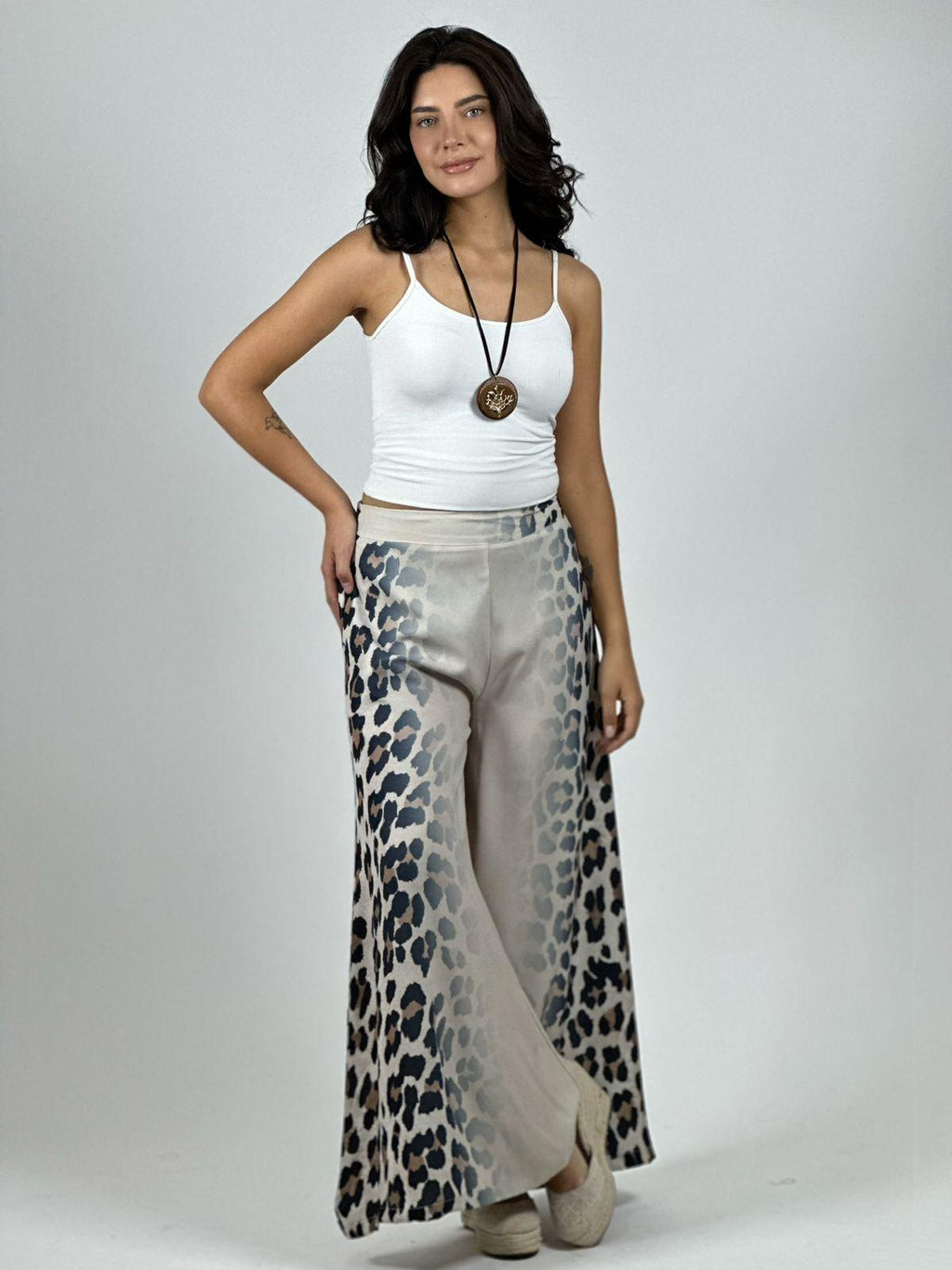 Palazzo Crepé Degrade Costado Print