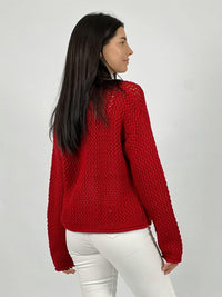 Chaleco Lana Tejido Con Botones Grandes