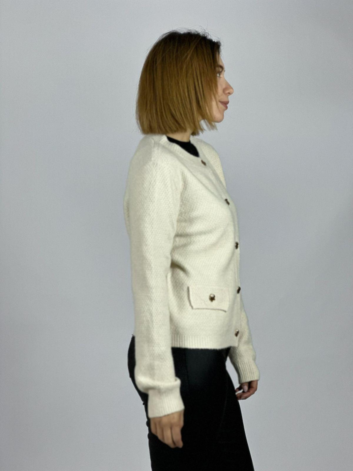 Sweater Tipo Blazer Paño Botones Dorados
