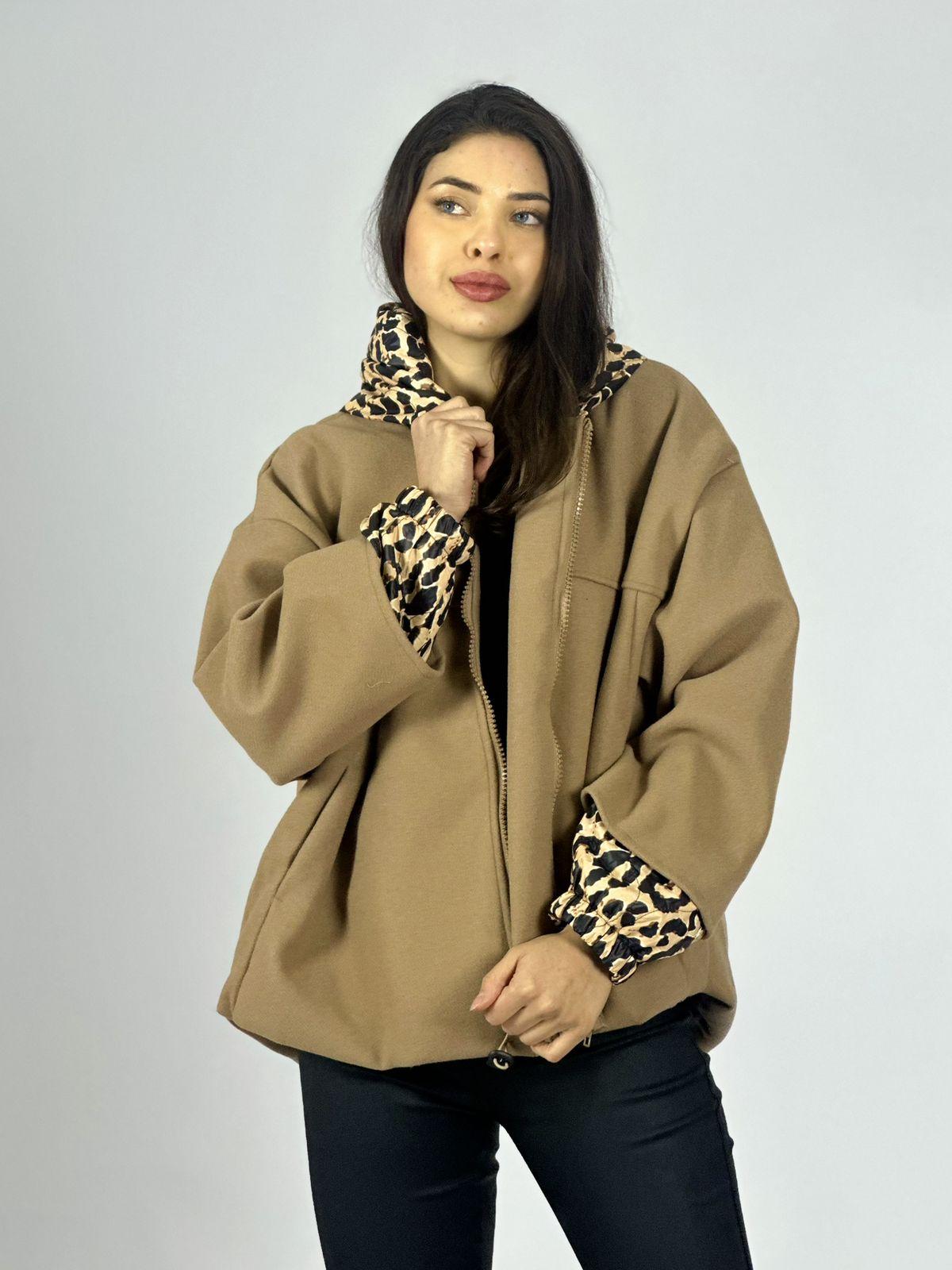 Chaqueta de Paño Toques Print