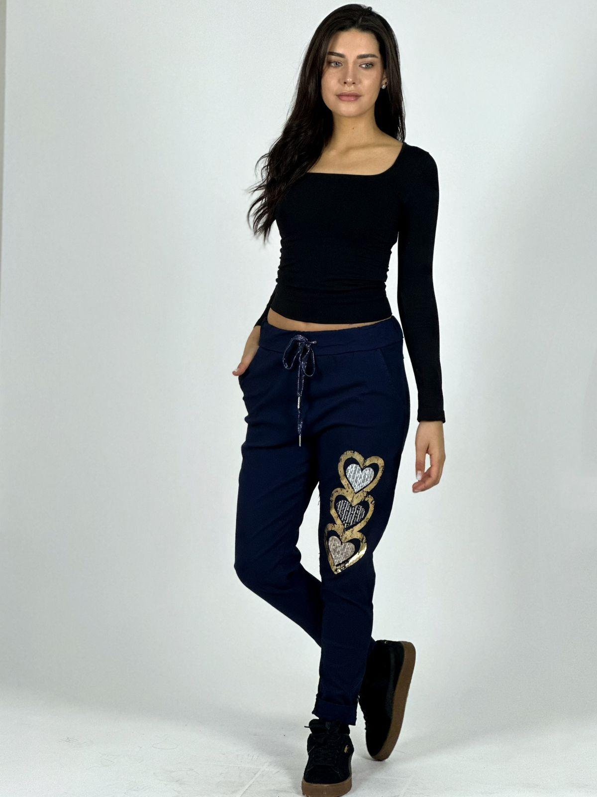 Jogger Italiano Estampado Triple Corazón