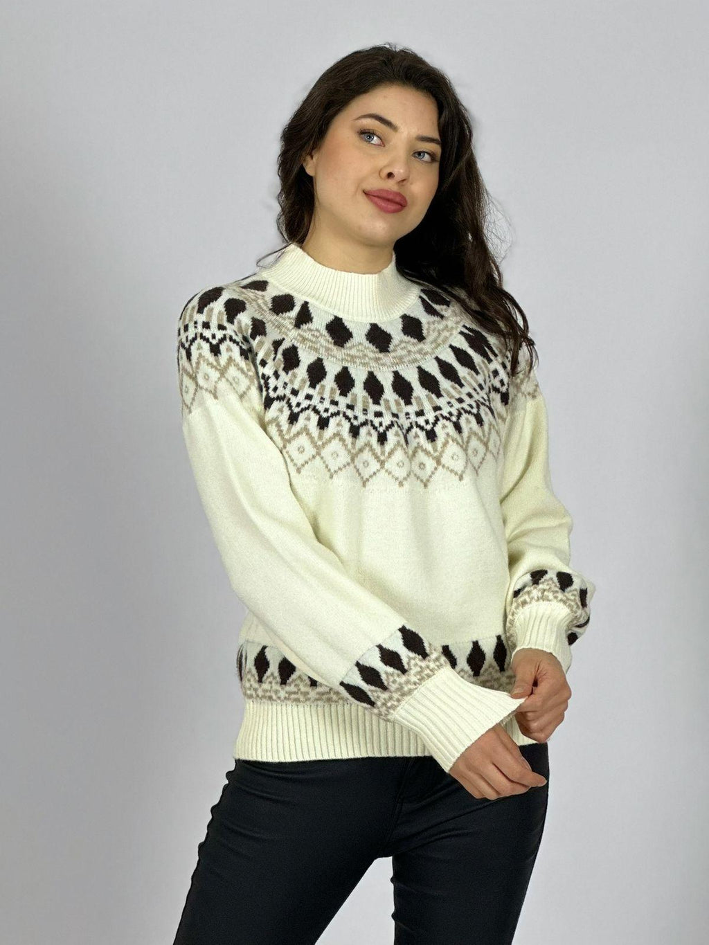Sweater Lana Diseño Tipo Rombo