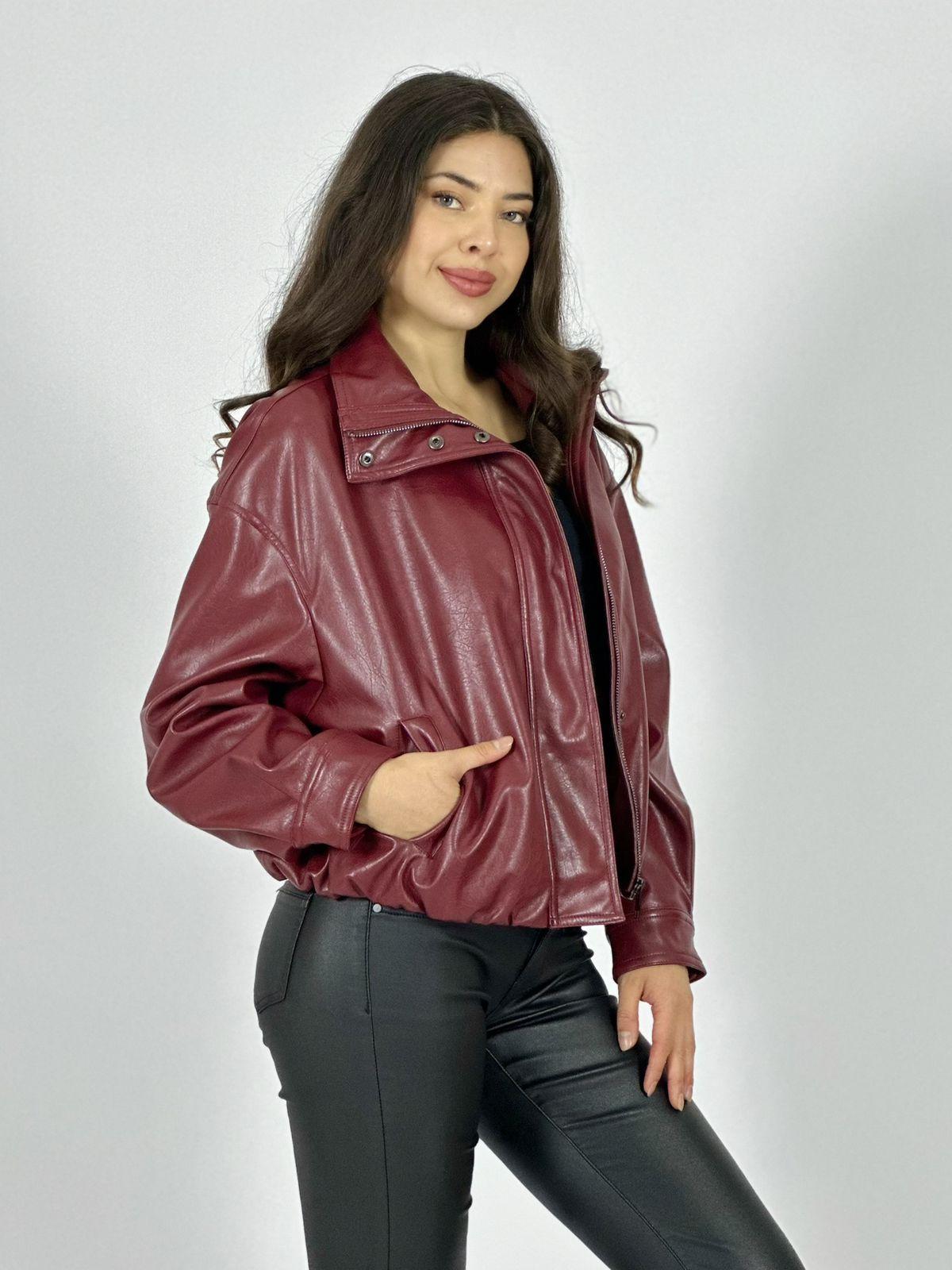 Chaqueta Bomber Ecocuero