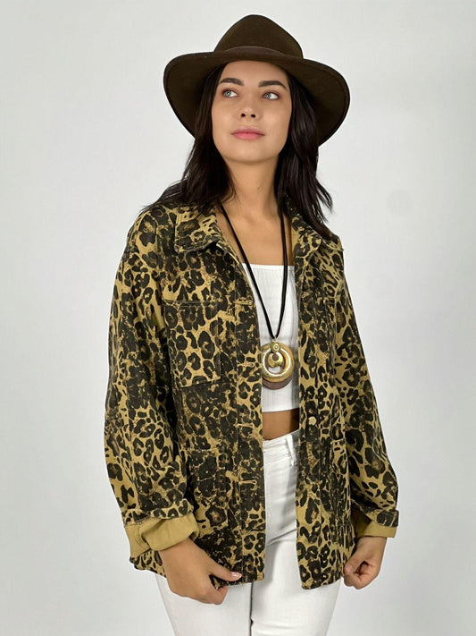 Chaqueta Mezclilla Print