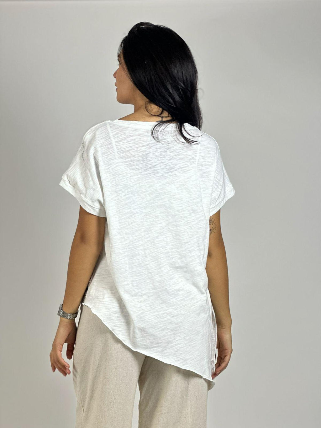 Polera Lino Con Estrella Colorida