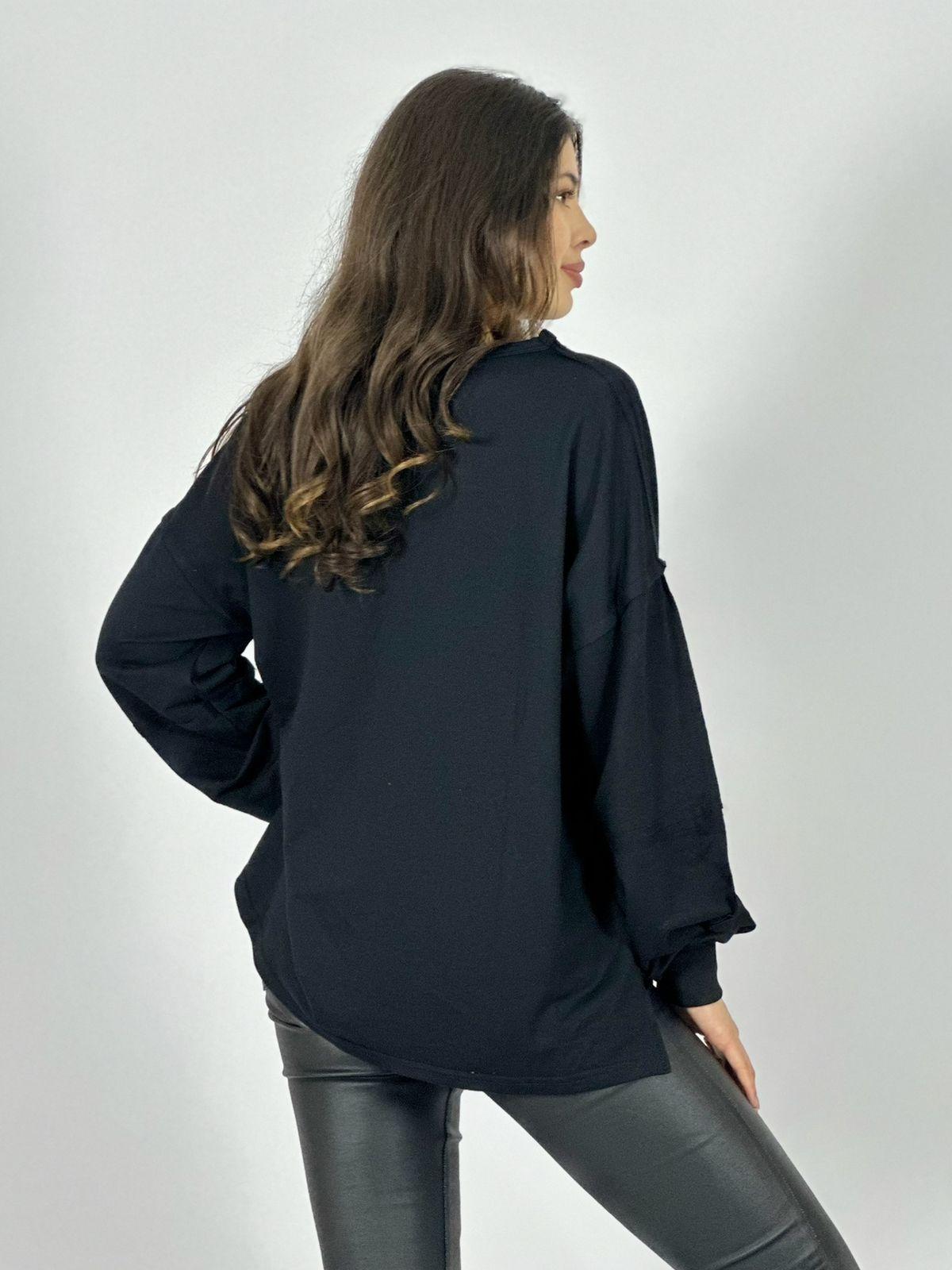 Polera Algodón Estrella Print Flor Tejida