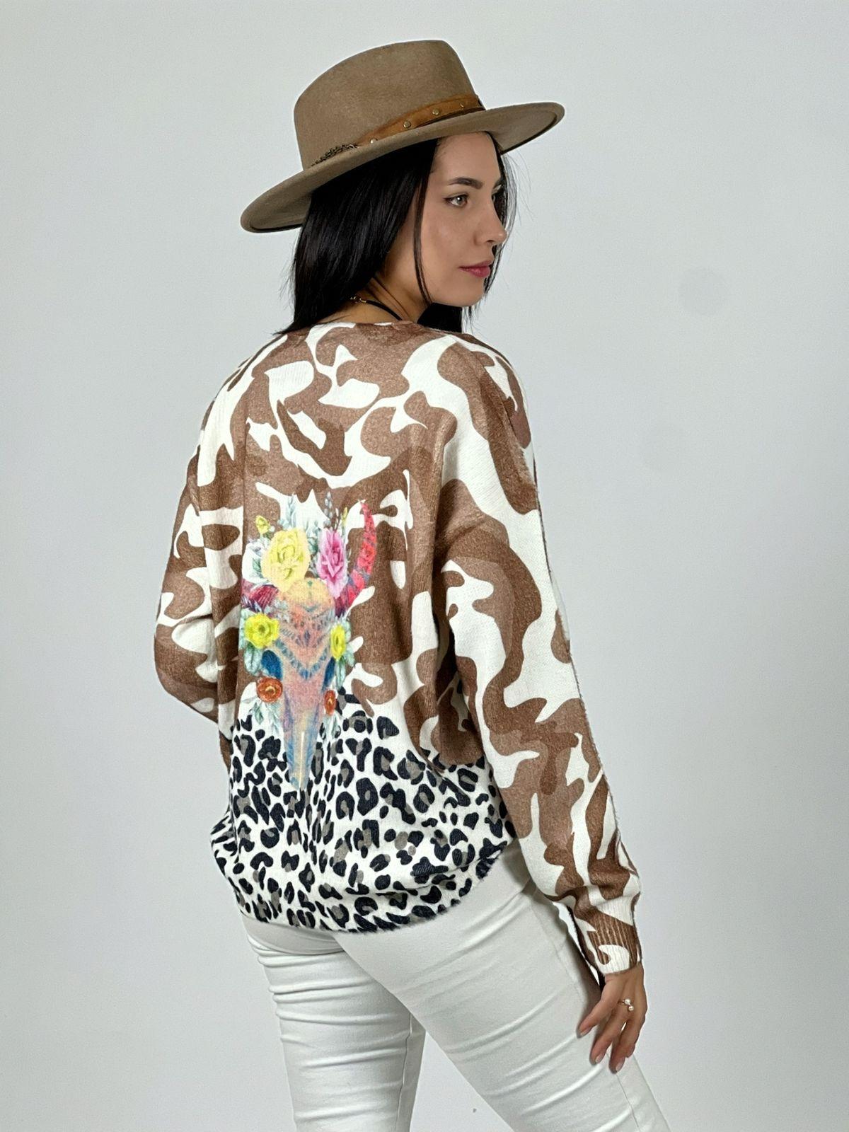 Sweater Cashmere Print