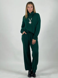 Conjunto Lana Cuello Alto Trenzado Delantero