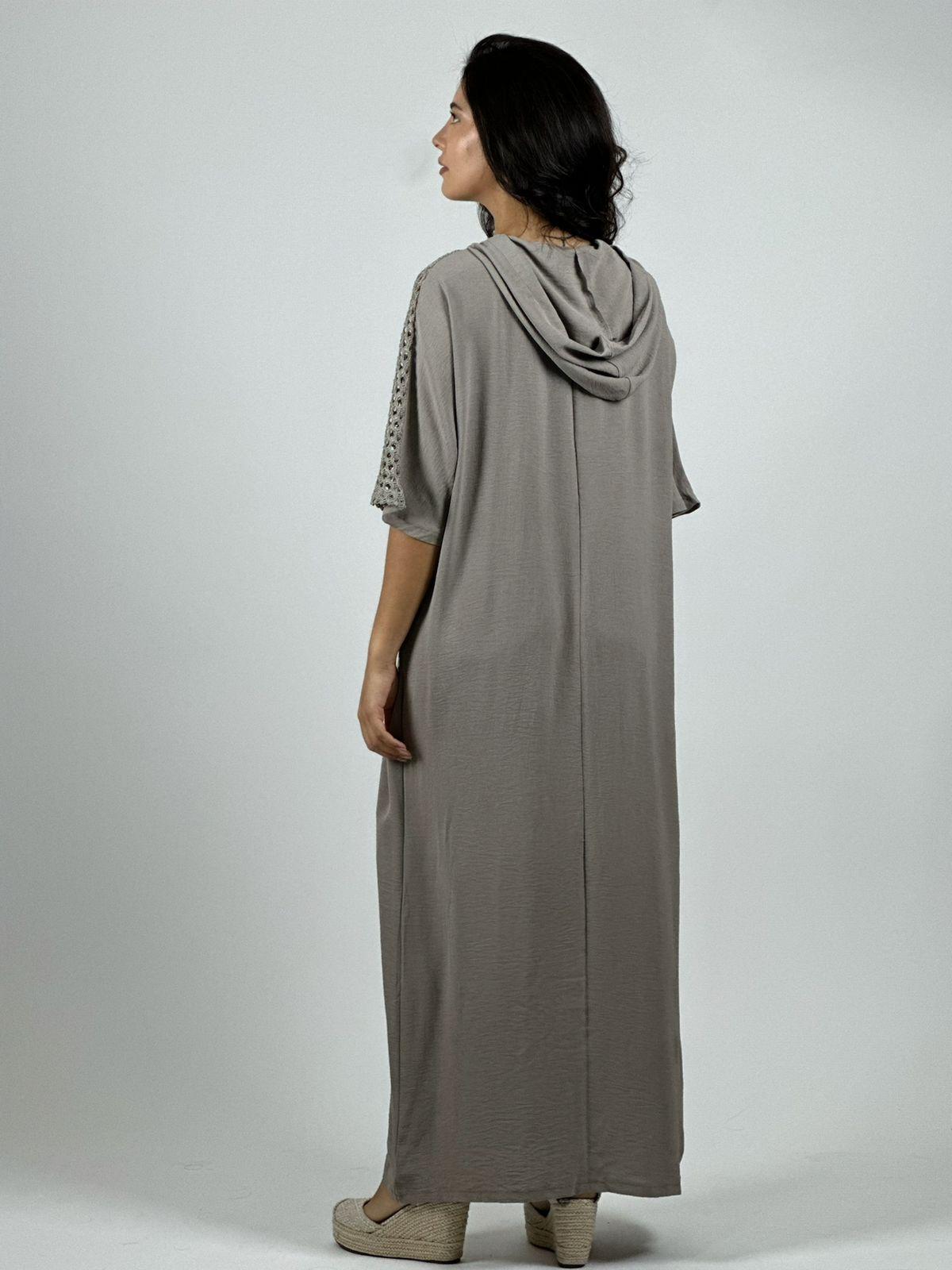 Vestido Lino Largo Holgado