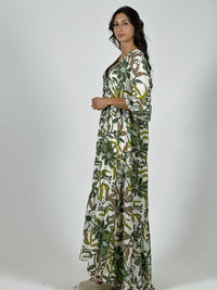 Vestido Viscosa Italiana Floreado