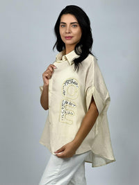 Blusa Bordado Love con Lentejuelas