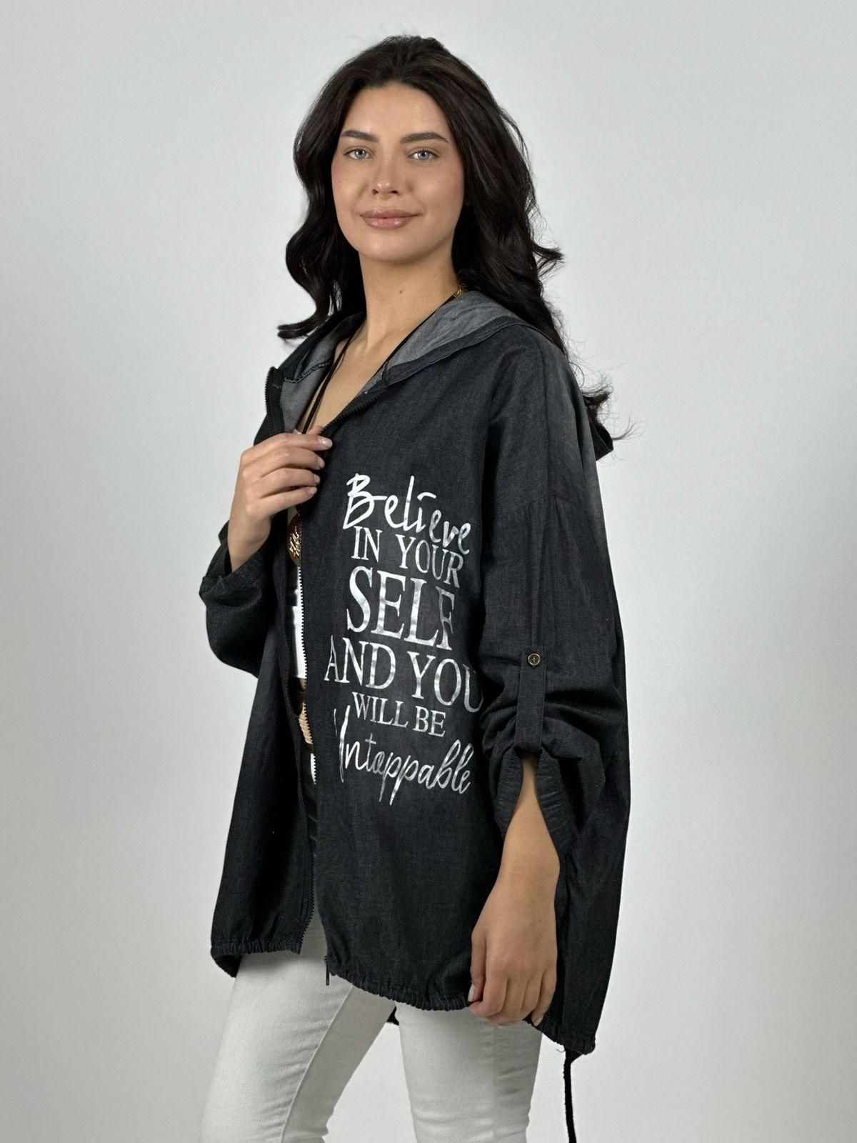 Blusa Mezclilla Estampado Believe