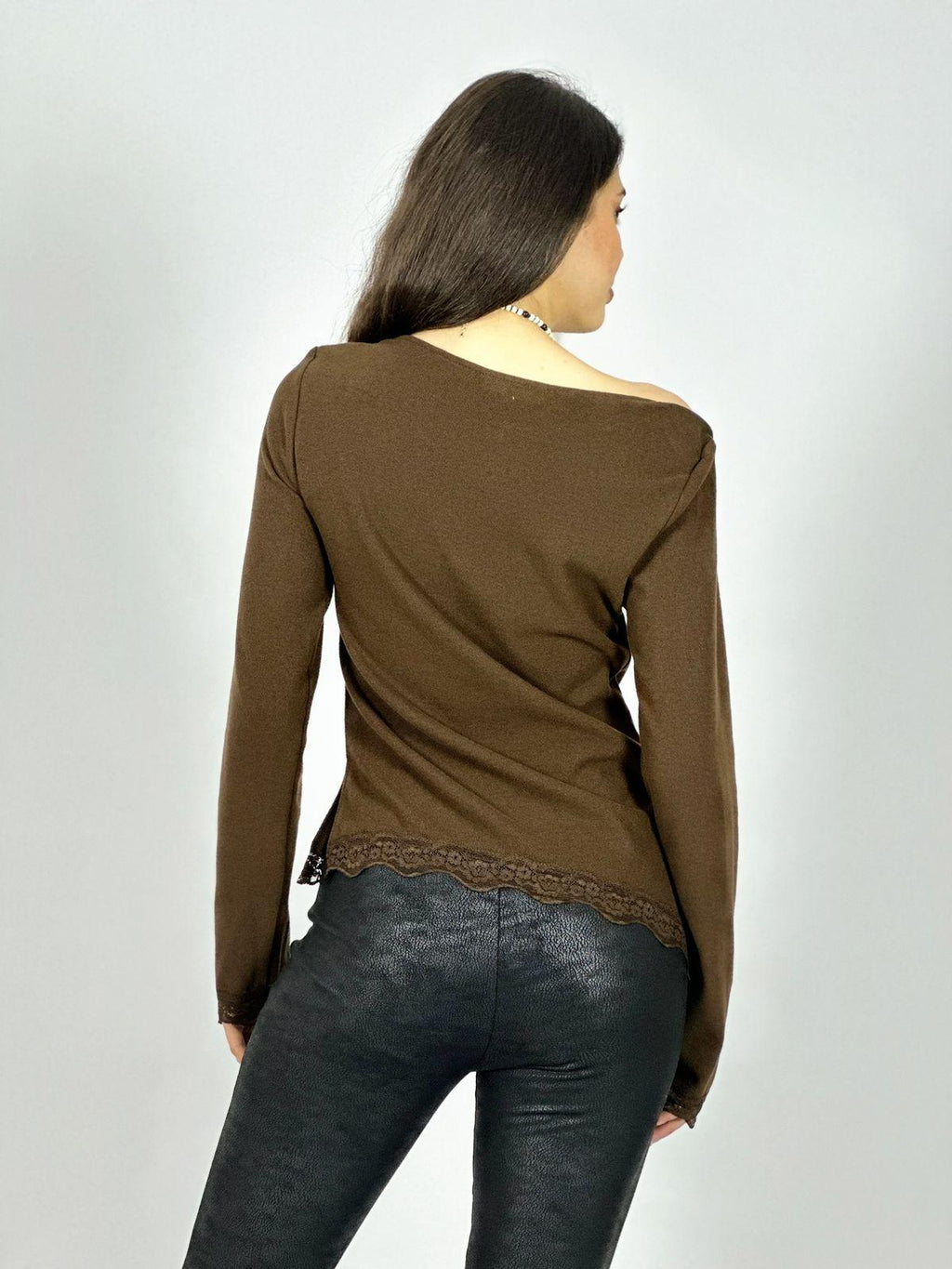 Polera Lanilla Blonda Bordes