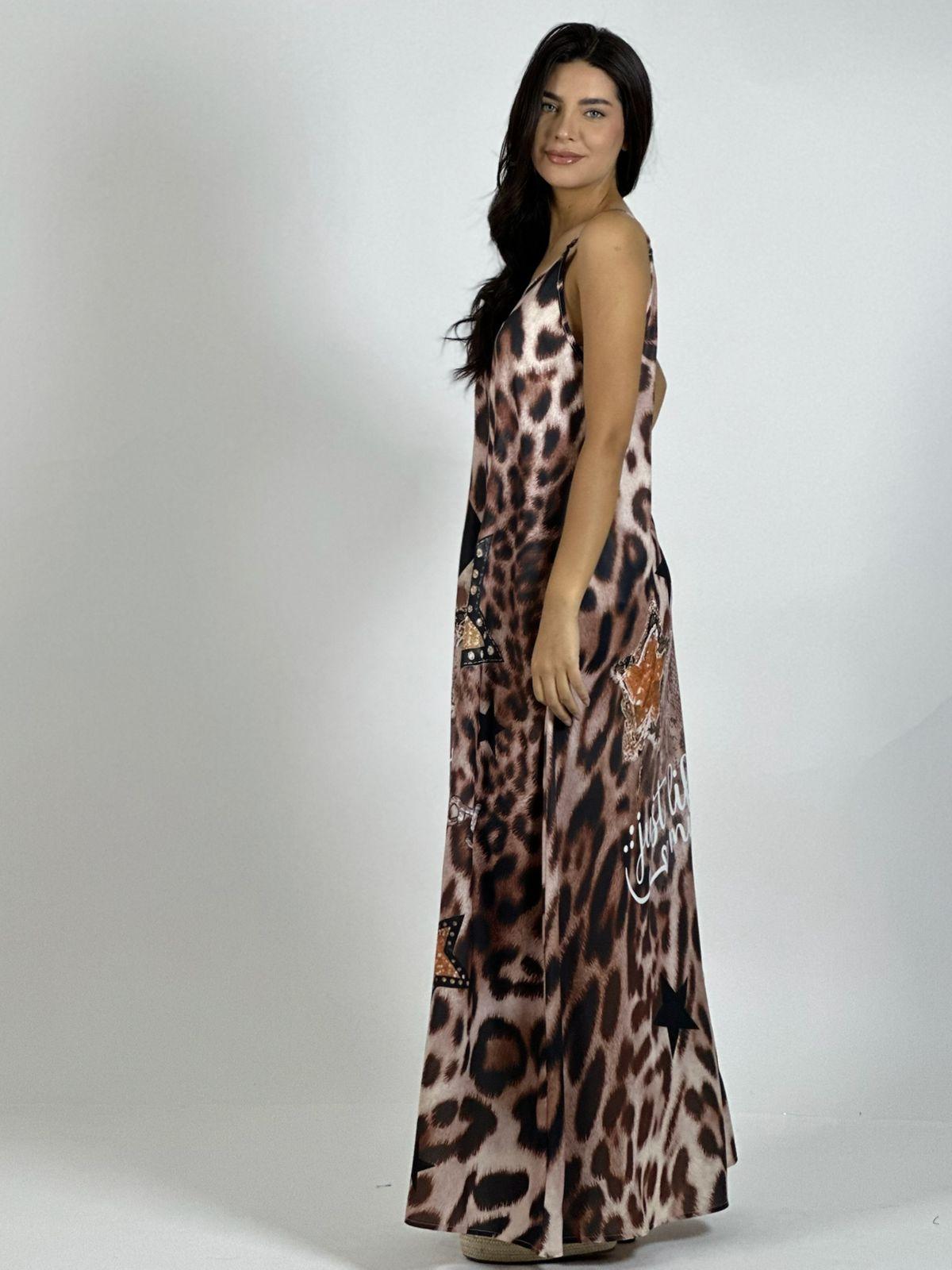 Vestido Viscosa Print, Estrellas y Letras