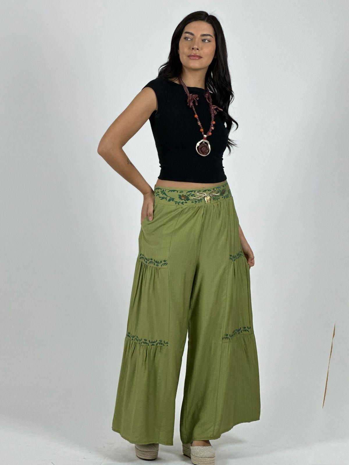 Palazzo Viscosa Toques Boho Chic