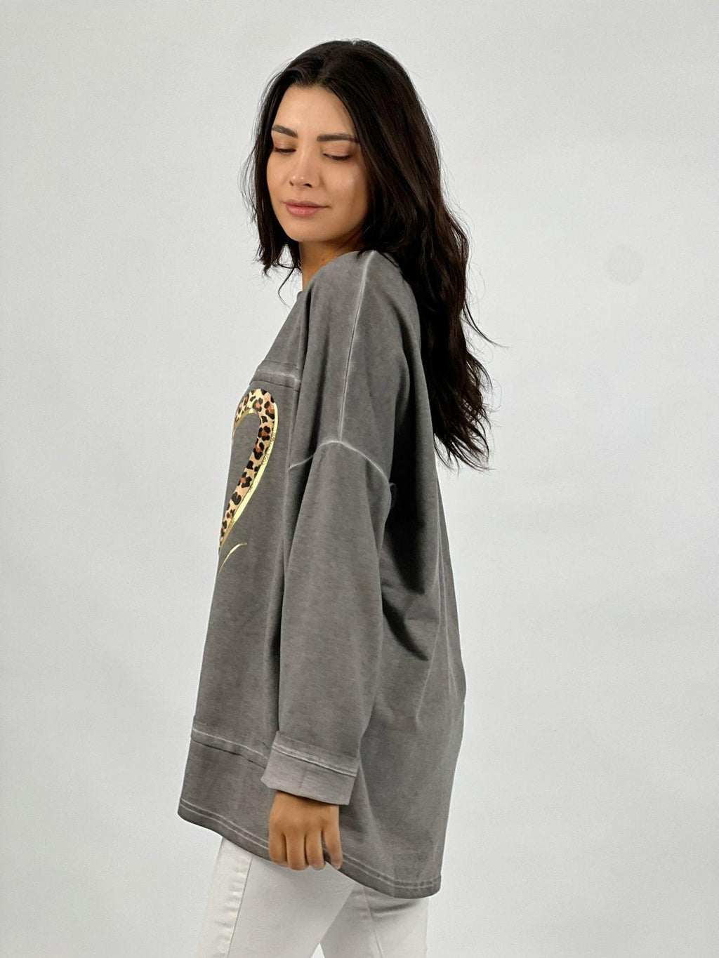 Polerón Algodón Doble Corazón Print