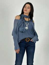 Polera Doble Italiana Con Lazo Print