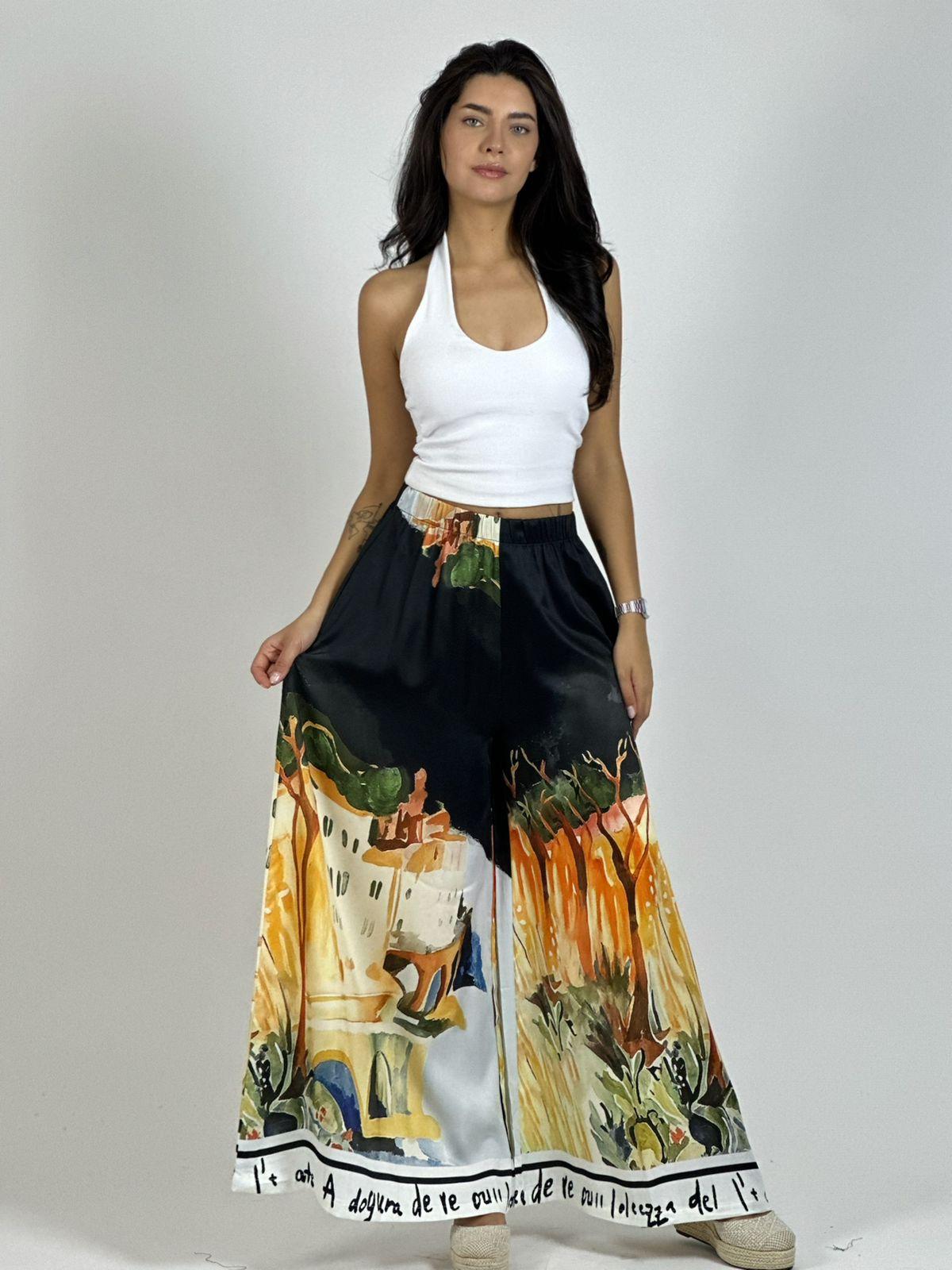 Palazzo Satín Estampado