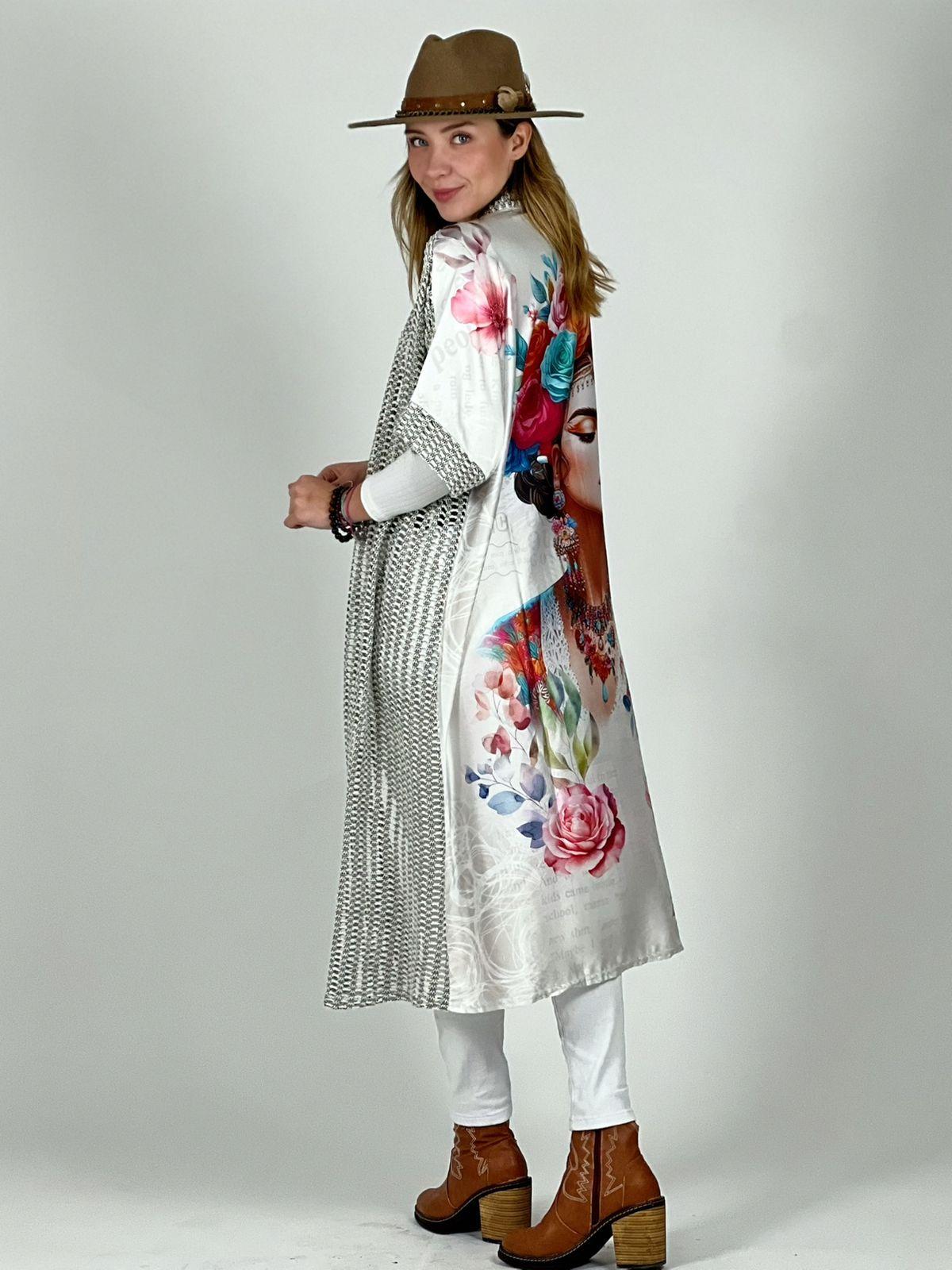 Tapado Italiano Tejido Dorso Frida Kahlo