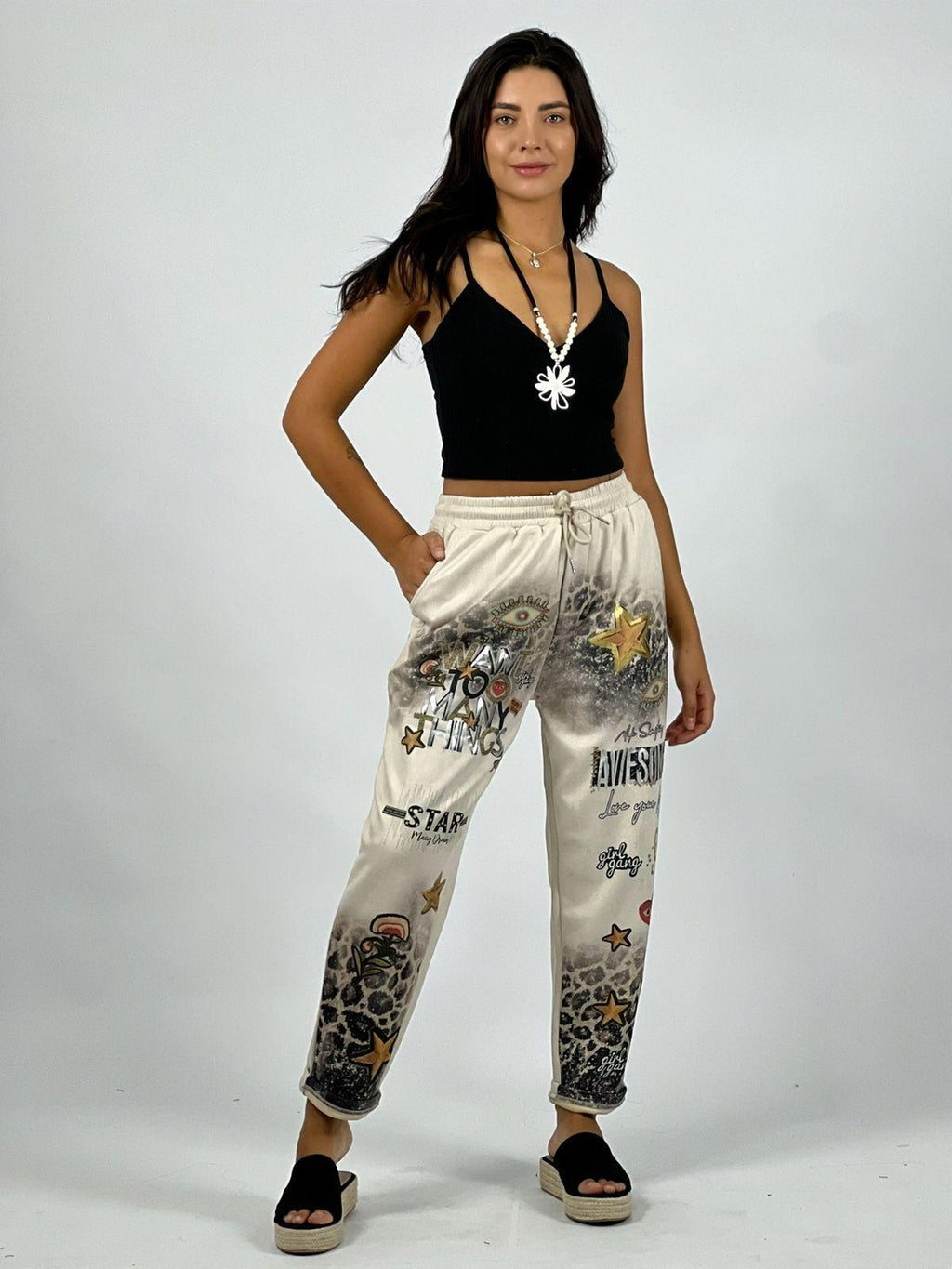 Jogger Gamuza Diseño Estrellas