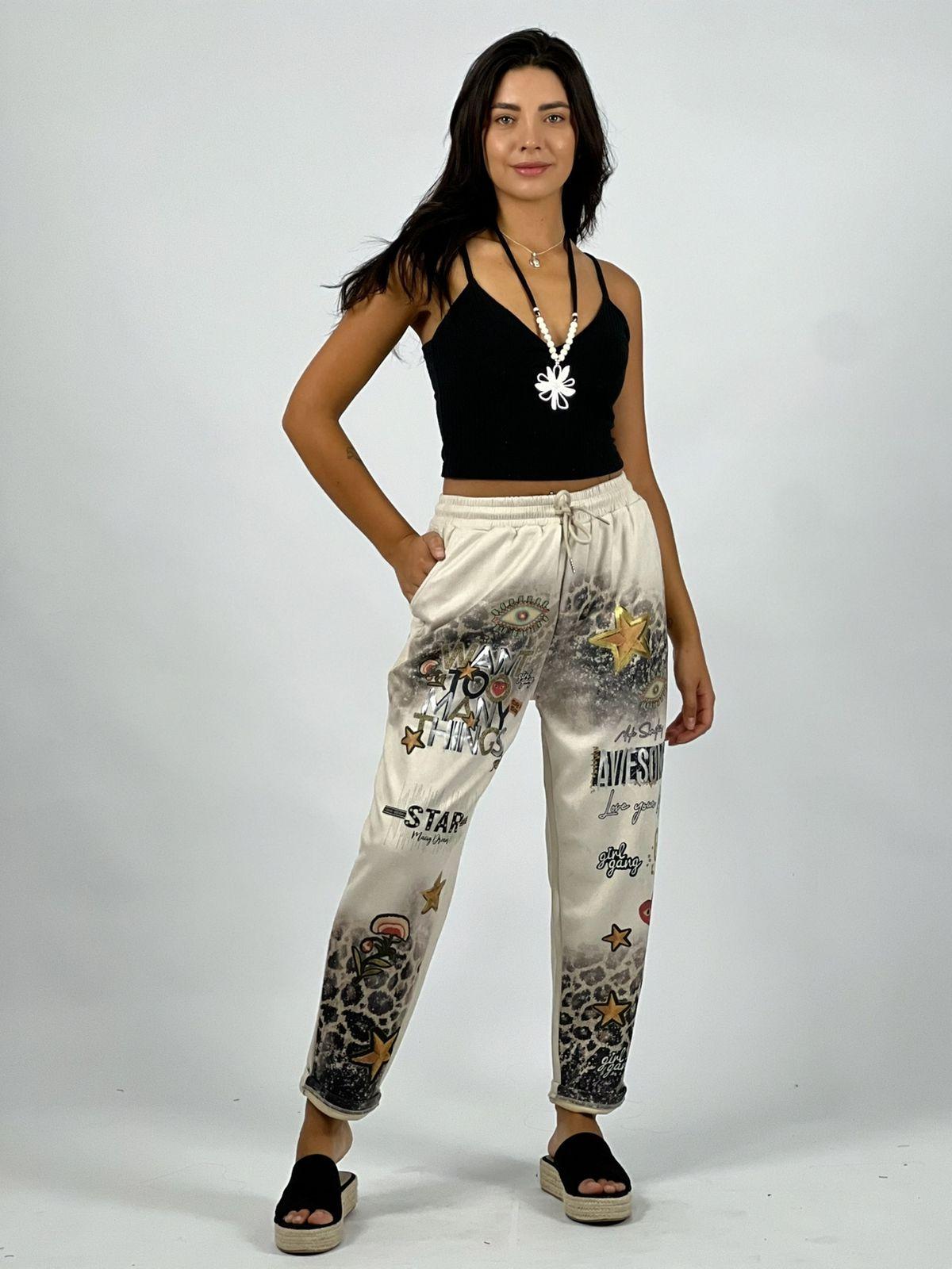 Jogger Gamuza Diseño Estrellas