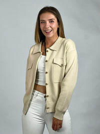 Sweater Abotonado Cuello Pique