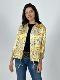 Bomber italiana Lino Manchas Difuminadas