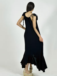 Vestido Cey Asimetrico Tiras con Vuelos