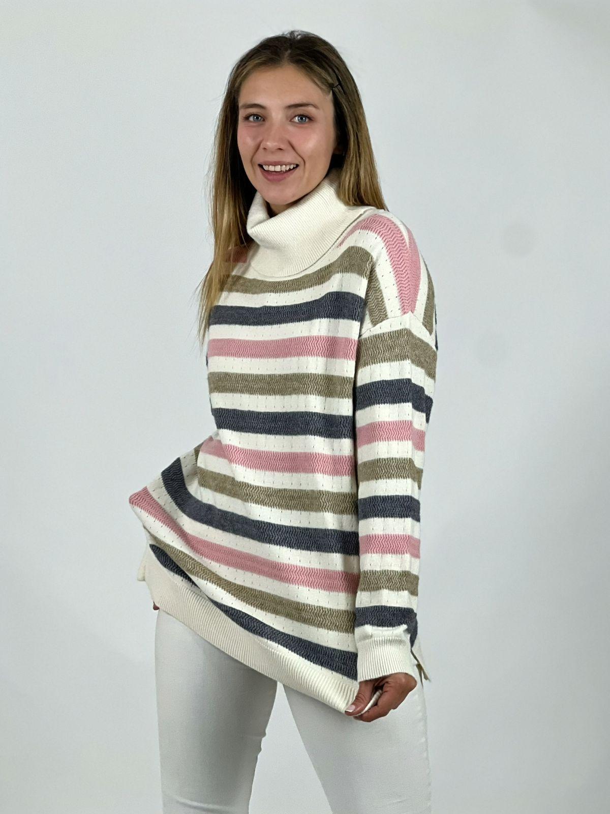 Sweater Lana Lineas Horizontales
