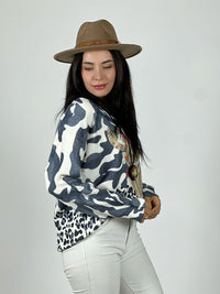 Sweater Cashmere Print