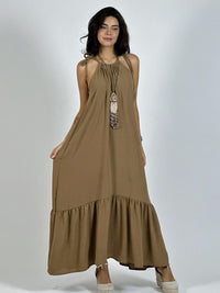 Vestido Casual Amarrado con Vuelo