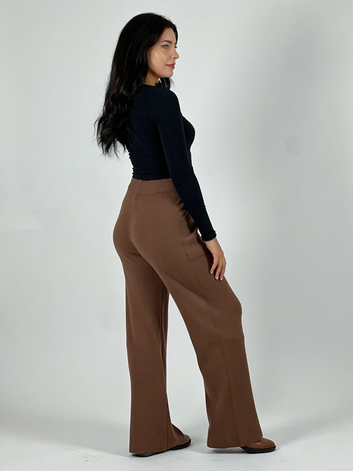 Pantalón De Lana con Bolsillos