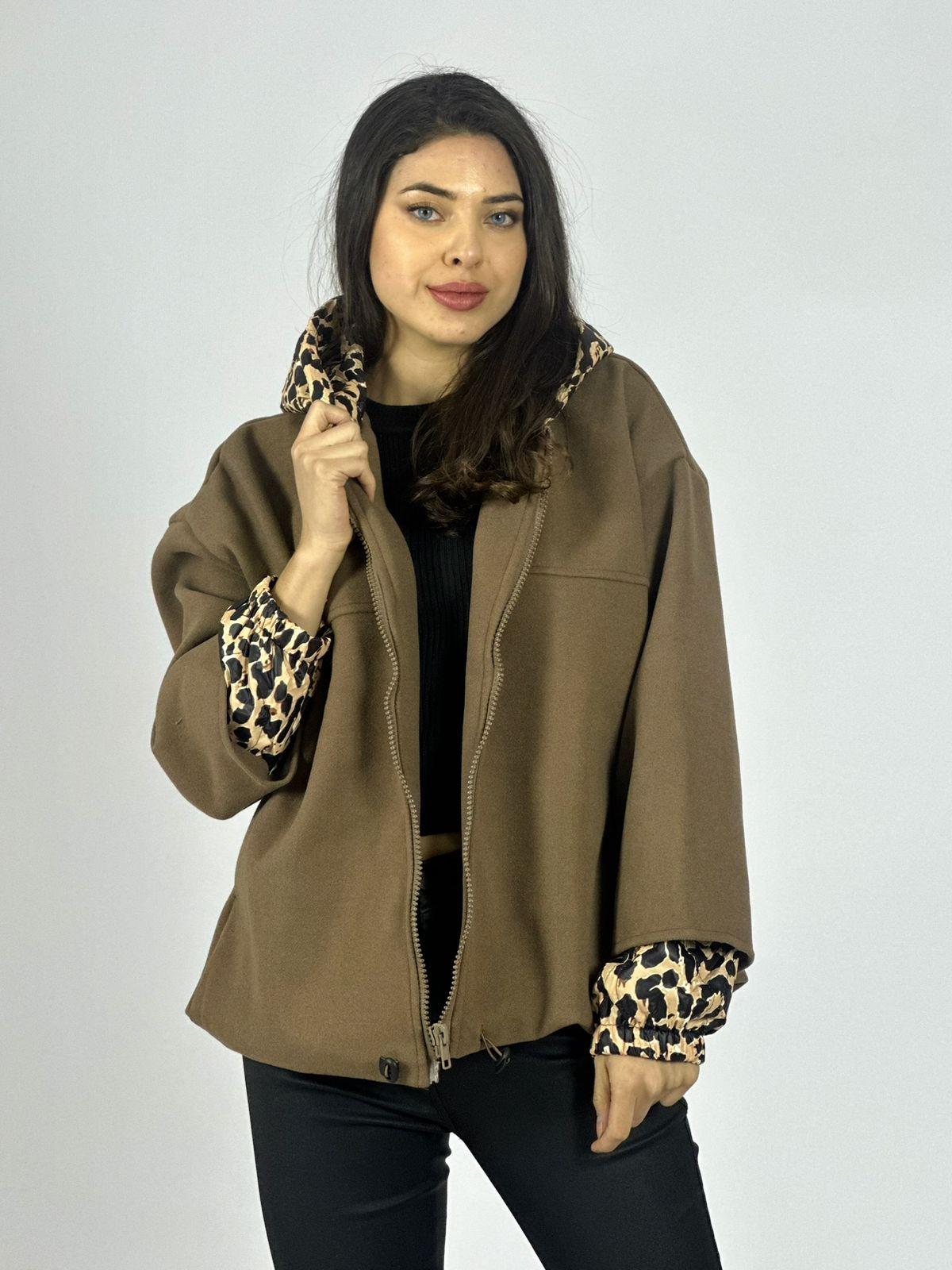 Chaqueta de Paño Toques Print