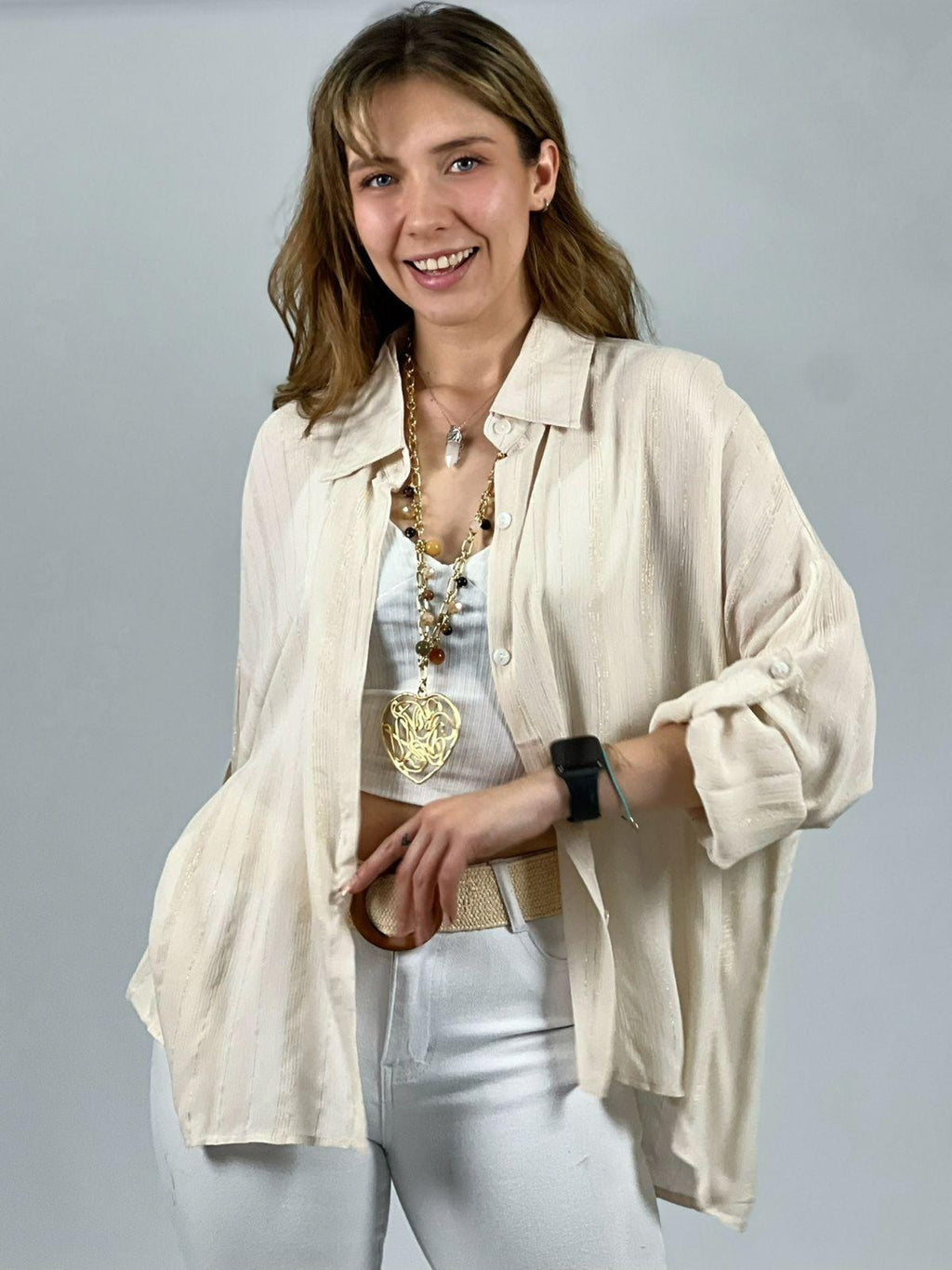 Blusa Crepe Diseño Ojo