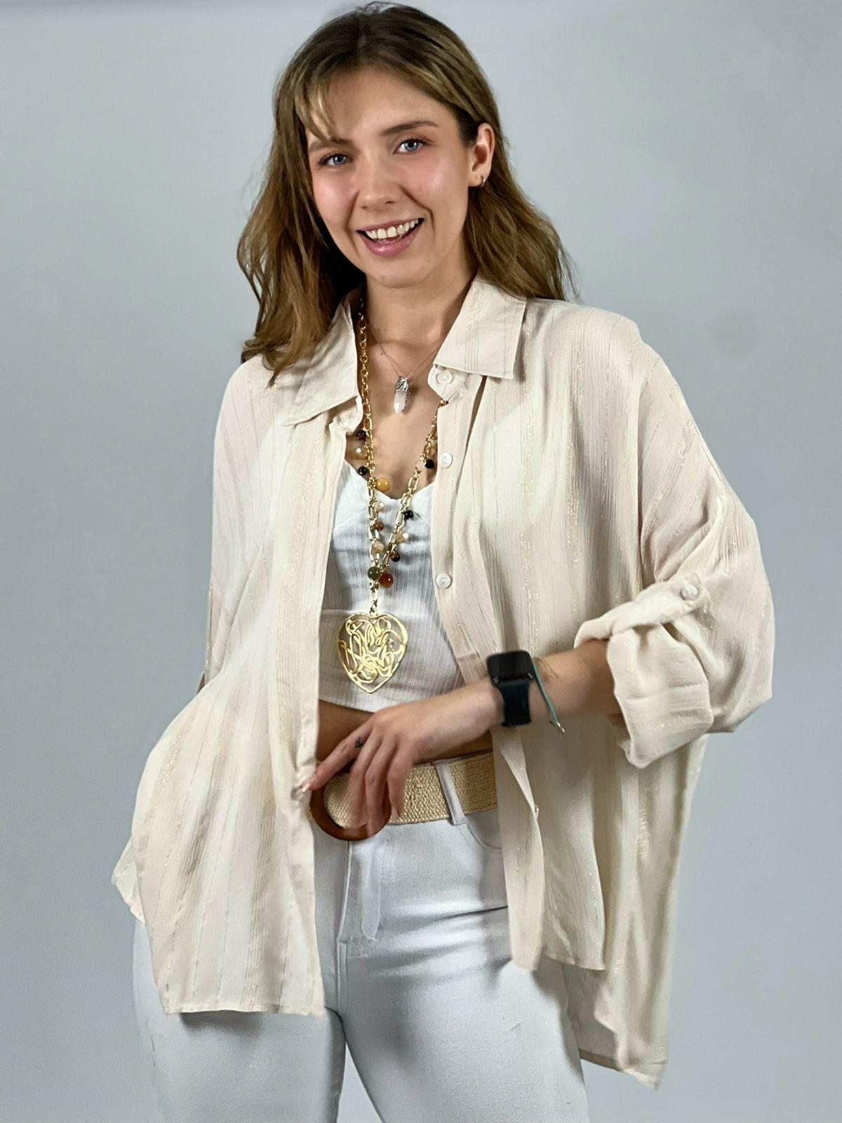 Blusa Crepe Diseño Ojo