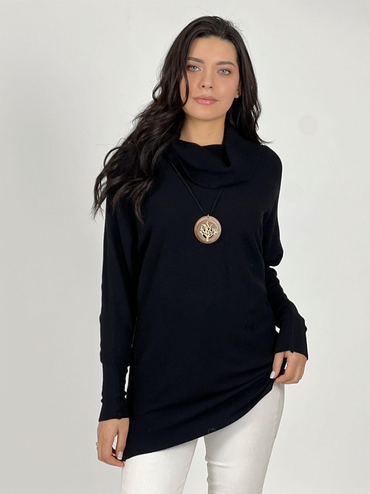 Sweater Spandex de Lana Cuello Alto