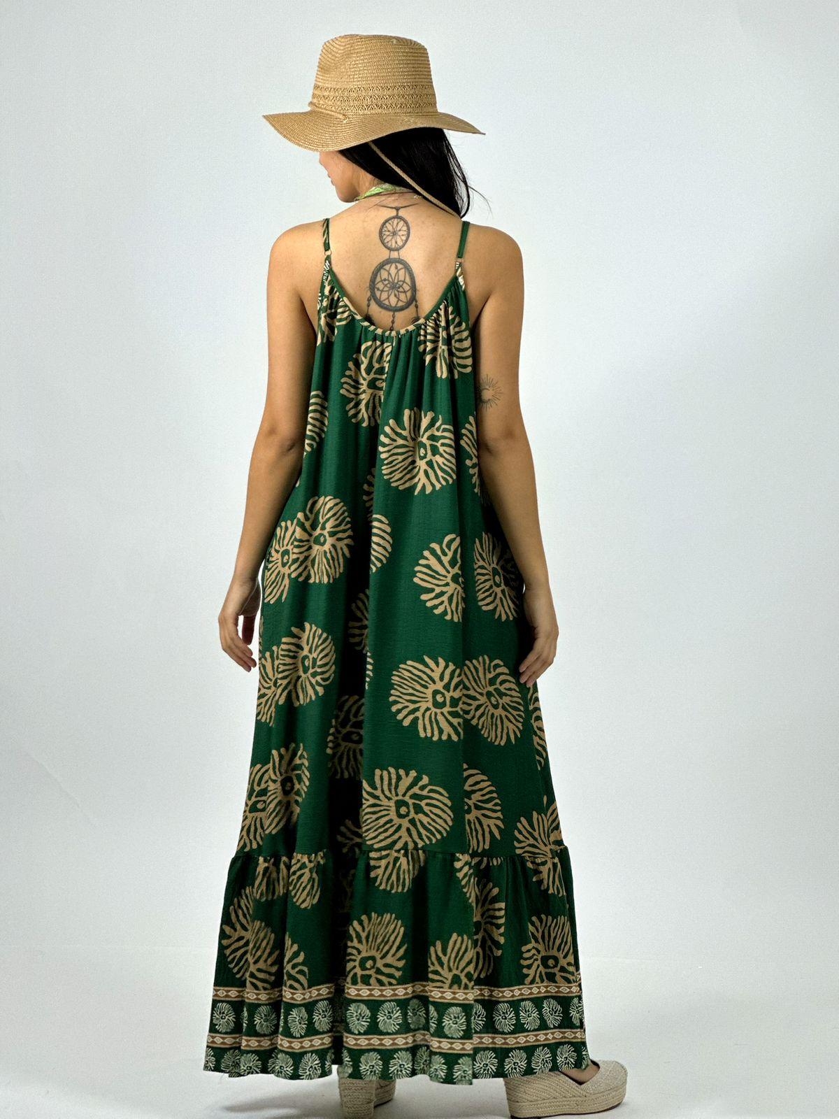 Vestido Casual Viscosa Boho Chic