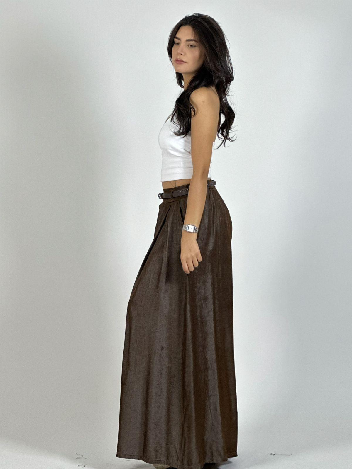 Palazzo Satinado con Cinturón