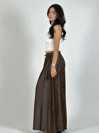 Palazzo Satinado con Cinturón