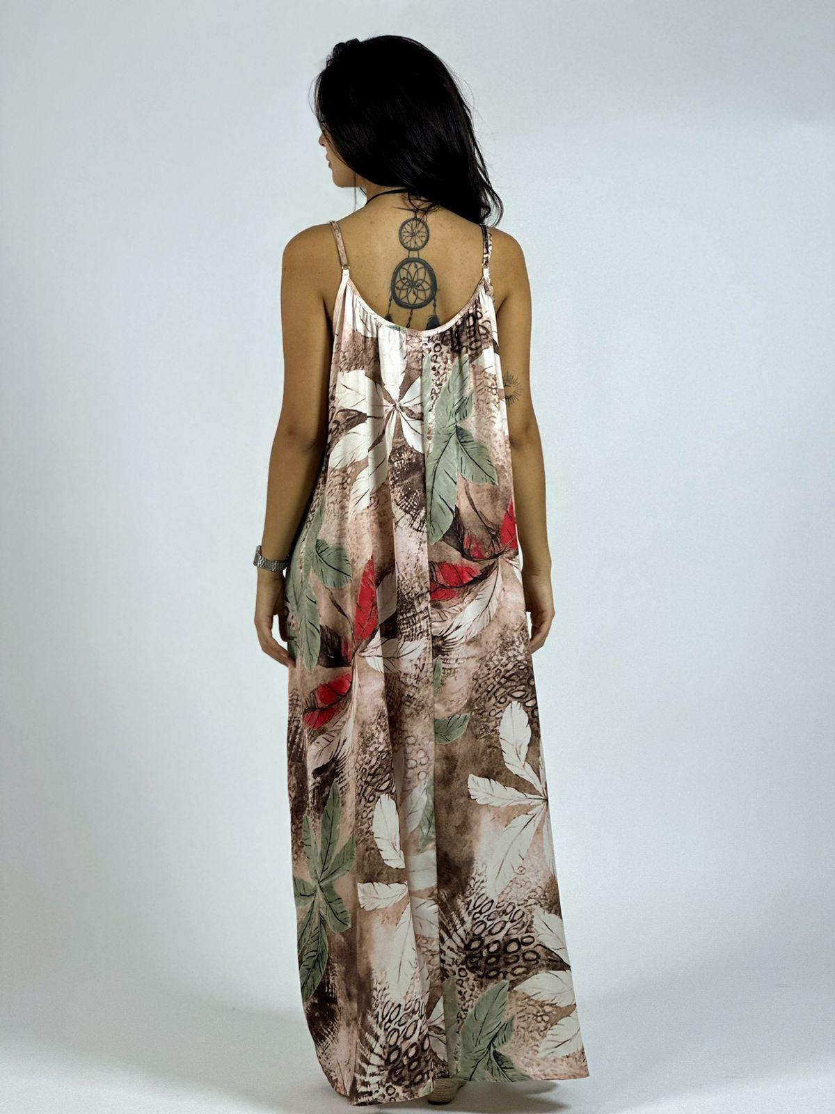 Vestido Estampado Hojas