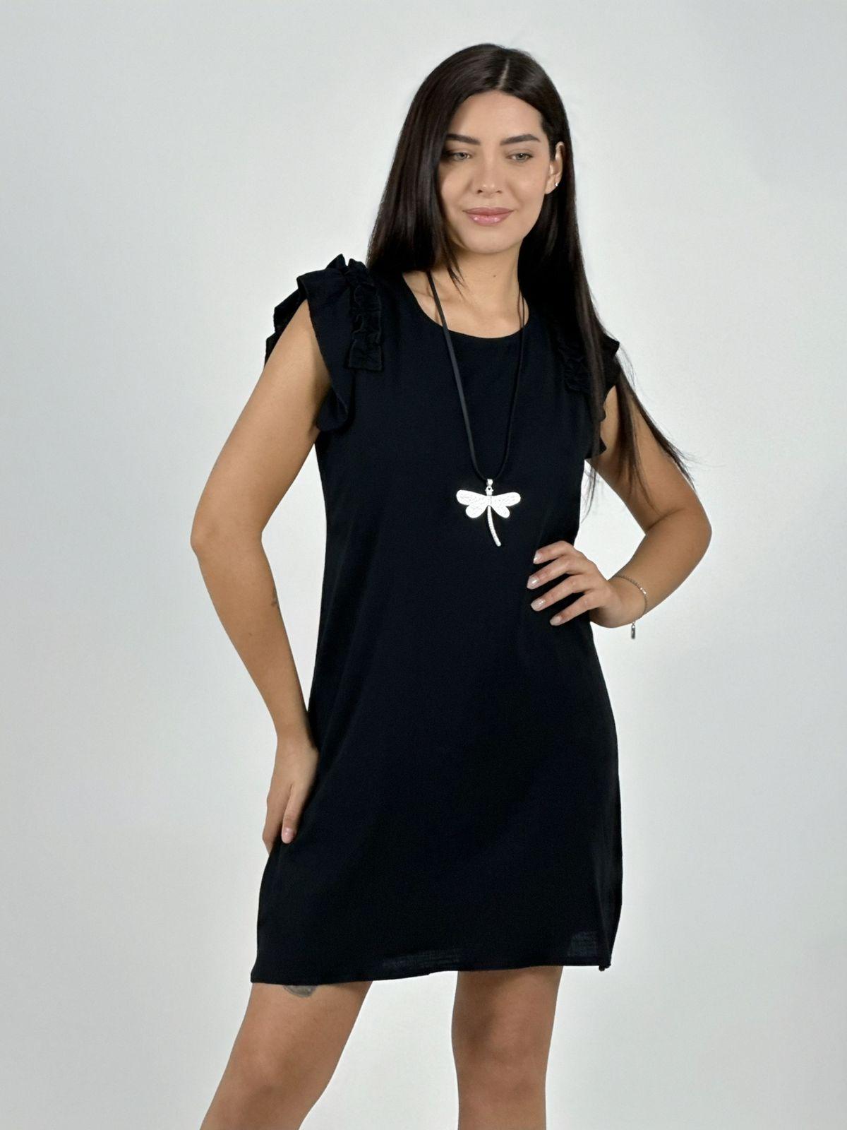 Mini Vestido Lino Faroleo