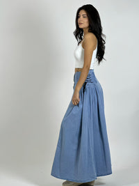 Falda Larga Mezclilla Amarrada