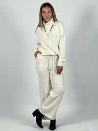 Conjunto Lana Cuello Alto Trenzado Delantero