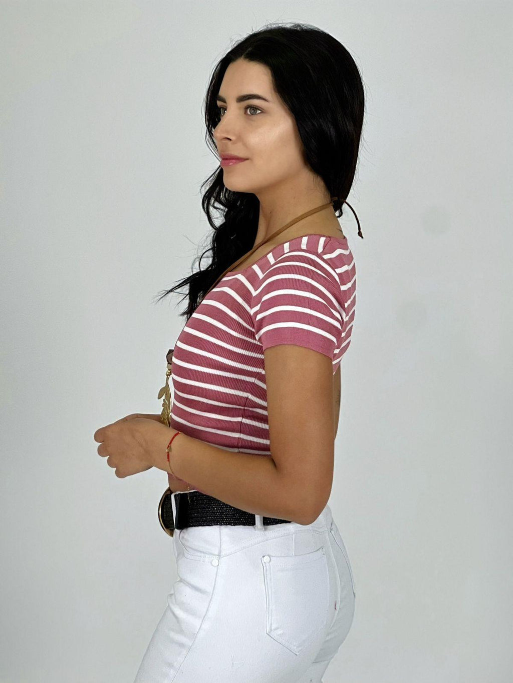 Polera Top de Líneas