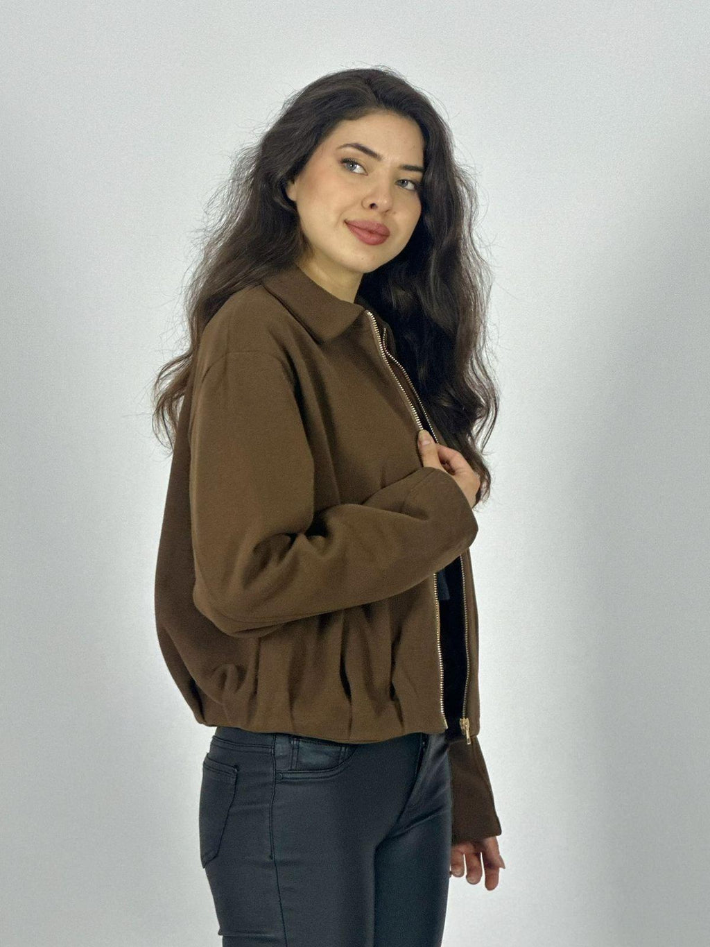 Chaqueta Bomber Paño Lisa