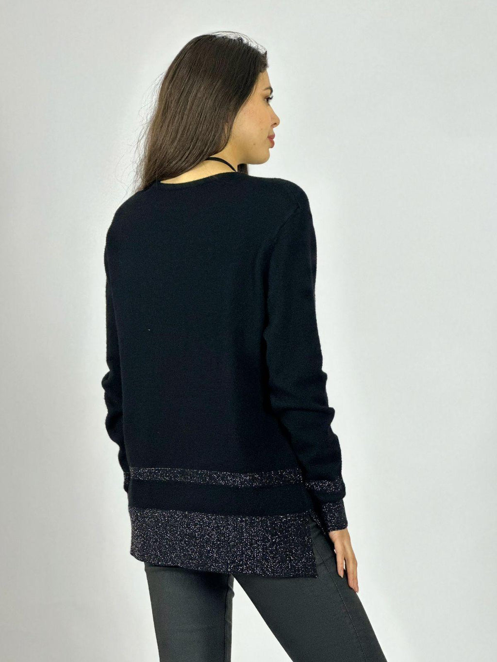Sweater Spandex Bordes con Brillos