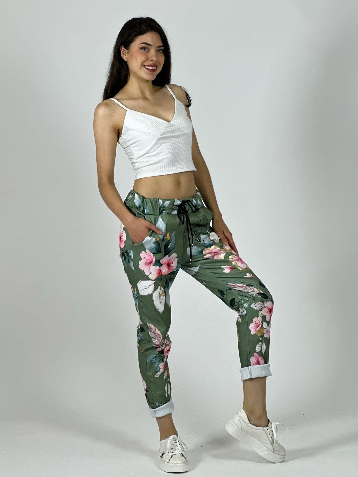 Jogger Italiano Viscosa Floral
