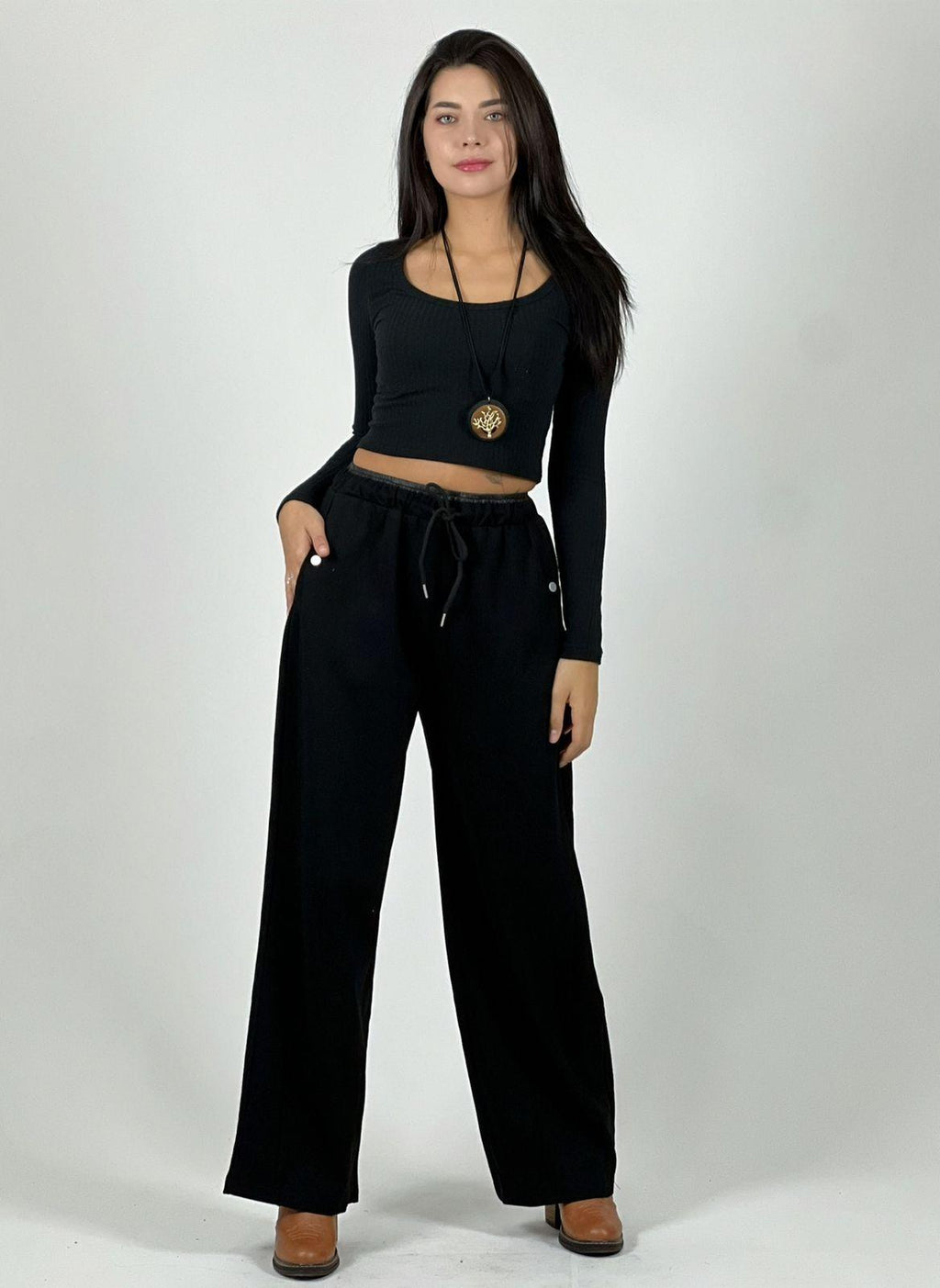 Pantalón de Algodón Doble Pretina